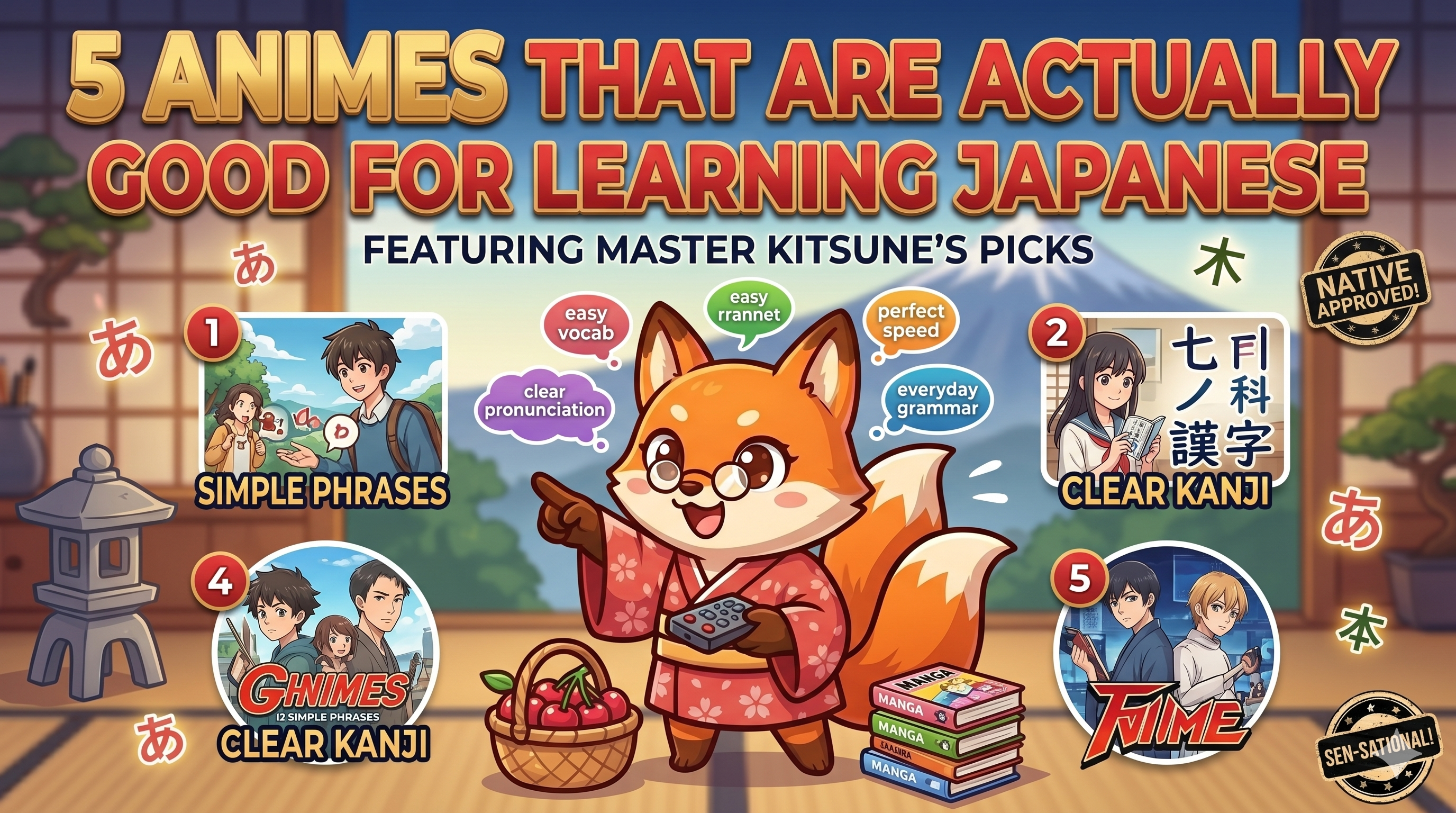 5 Anime That Are Actually Good for Learning Japanese