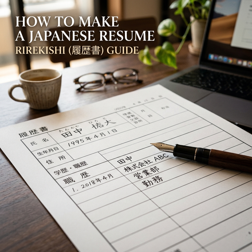 How to Make a Japanese Resume (Rirekisho)