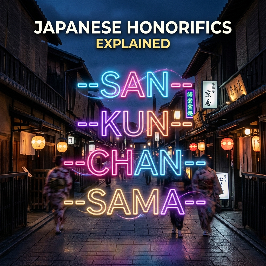 Japanese Honorifics Explained (San, Kun, Chan, Sama)