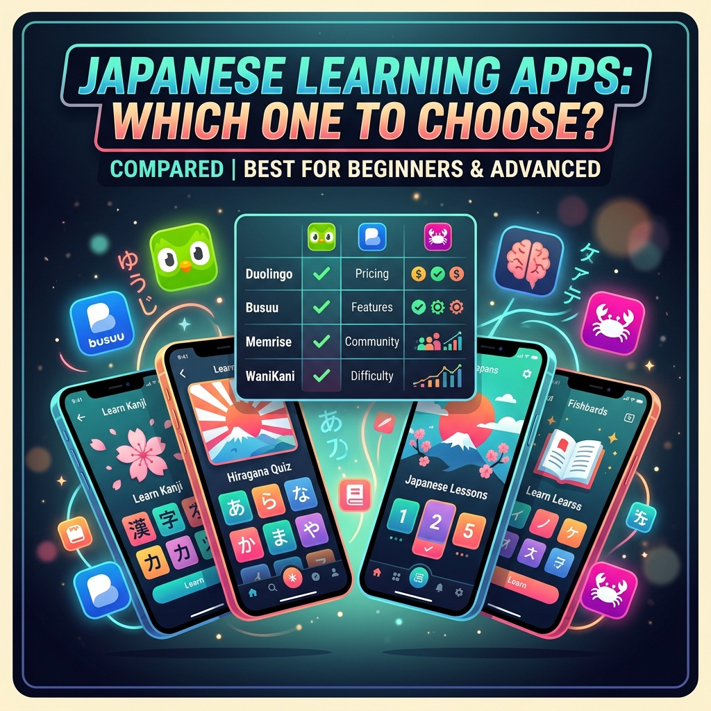 Best Japanese Learning Apps Compared (2026)