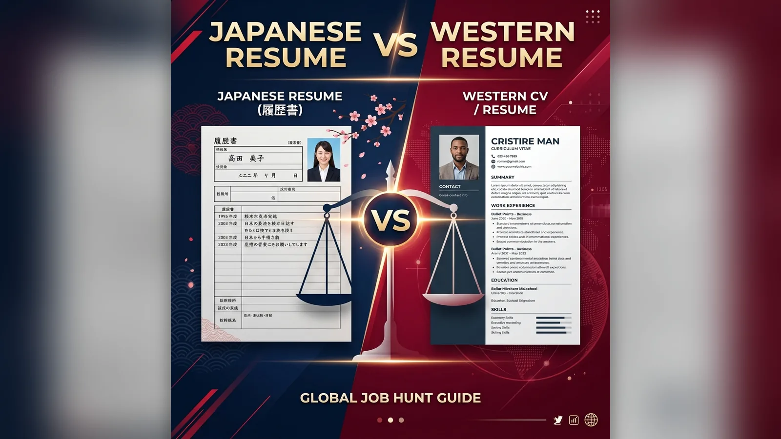 Japanese Resume vs. Western Resume: Key Differences