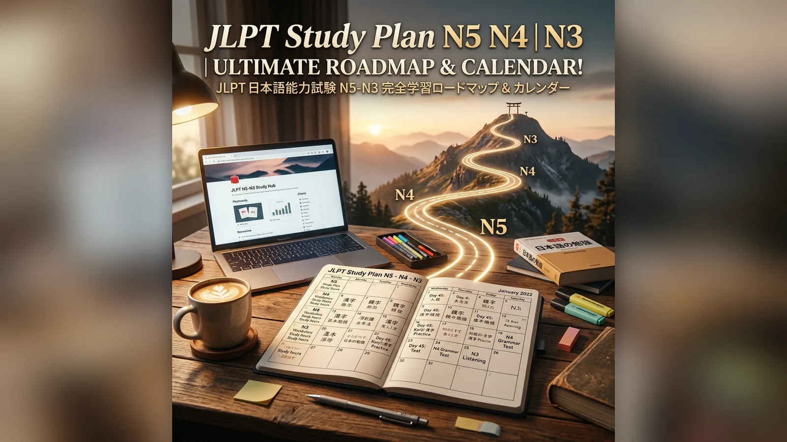 JLPT Study Plan for N5, N4, and N3 (Step-by-Step)