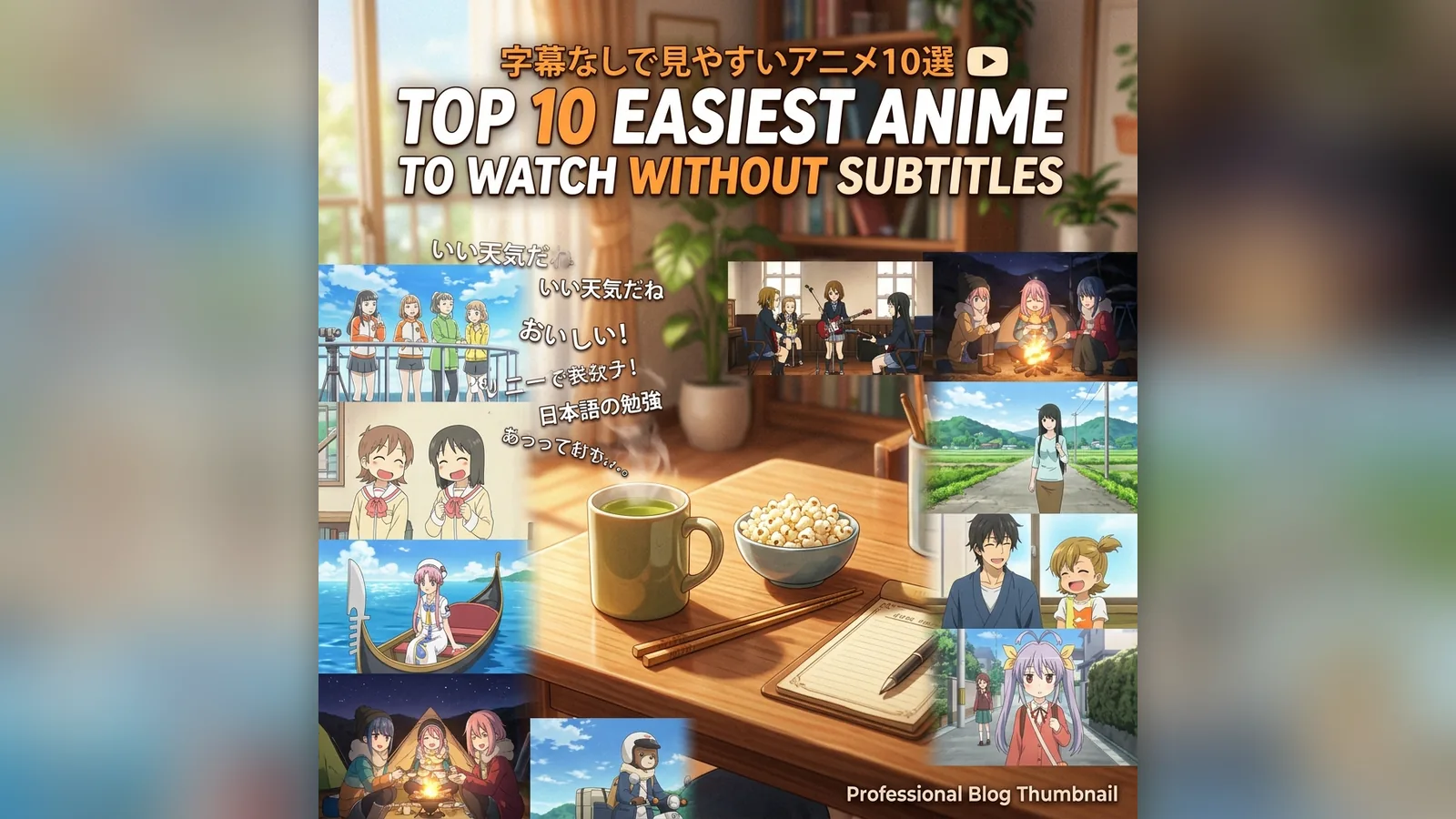Top 10 Easiest Anime to Watch Without Subtitles