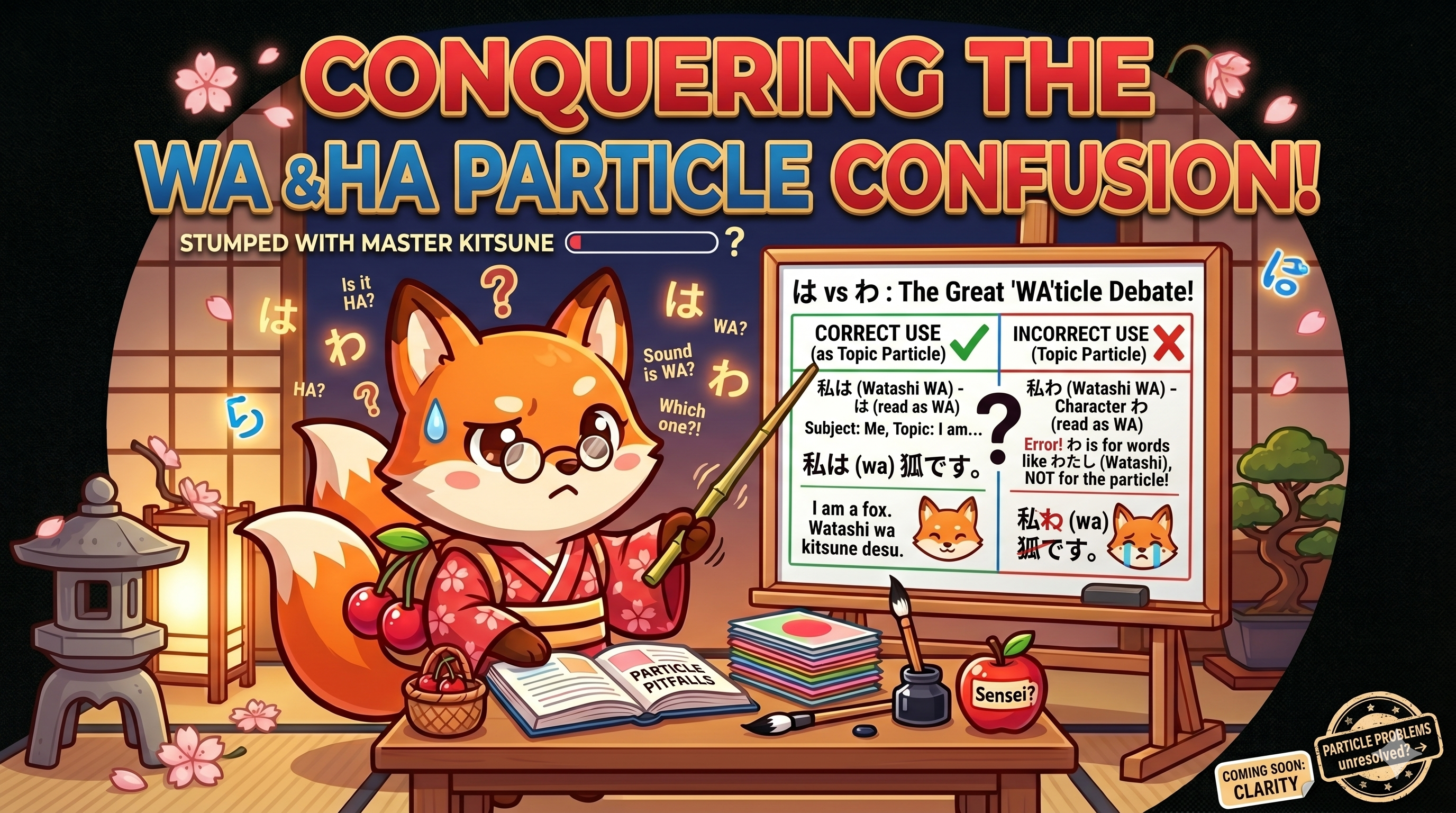 は (wa) vs が (ga): The Particle Confusion Finally Solved